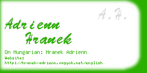 adrienn hranek business card